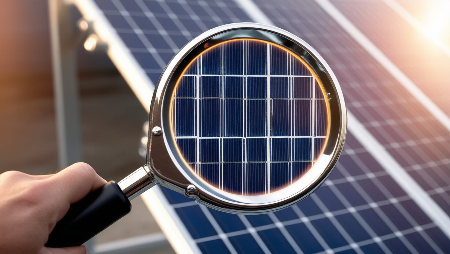 fotovoltaico lente ingrandimento