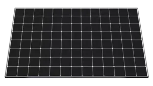 un pannello fotovoltaico maxeon, della sunpower, che occupa leggermente meno spazio di altri marchi