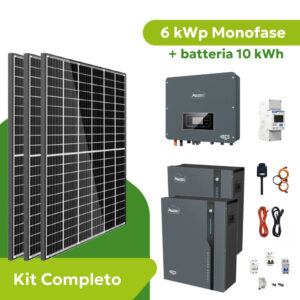 Una promozione che include impianto fotovoltaico da 6 kw e batteria da 10 kwh